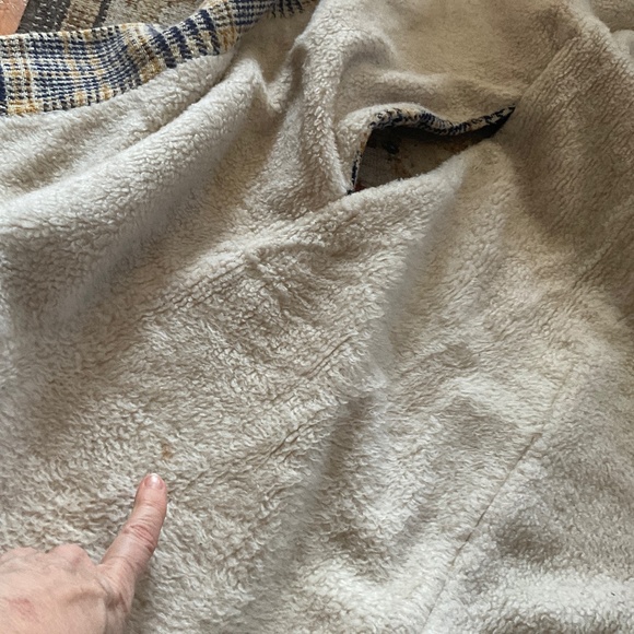 Vintage Wool Hooded Reversible Tartan Plaid Cape - Picture 10 of 12